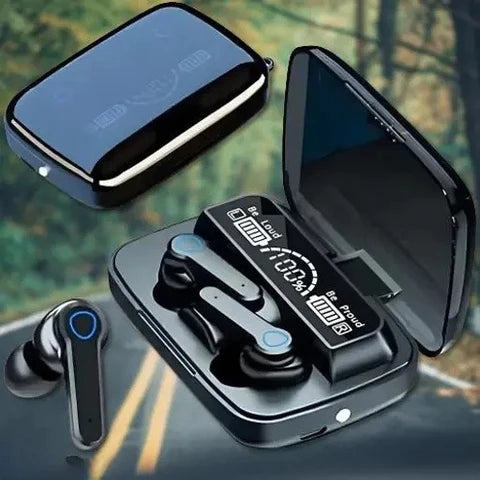 M19 Wireless Earbuds | TWS 5.3 | Emergency Power Bank & Torch